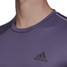 adidas T-shirt Club 3 Stripes #20 fioletowy męski